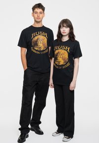 Paradiso Clothing RUSH CARESS OF STEEL  - Print T-shirt - black