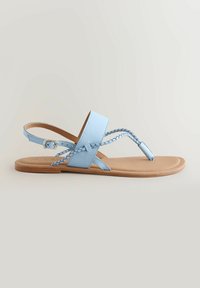 Next STANDARD WIDE FIT - FOREVER COMFORT - Sandale cu baretă între degete - light blue