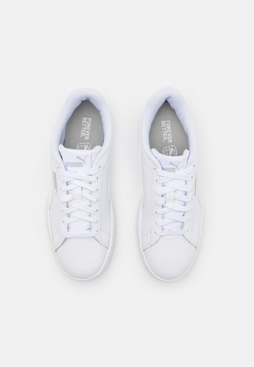 PUMA SMASH 3 0 L JR UNISEX - Trainers - white/cool light gray — photo 4
