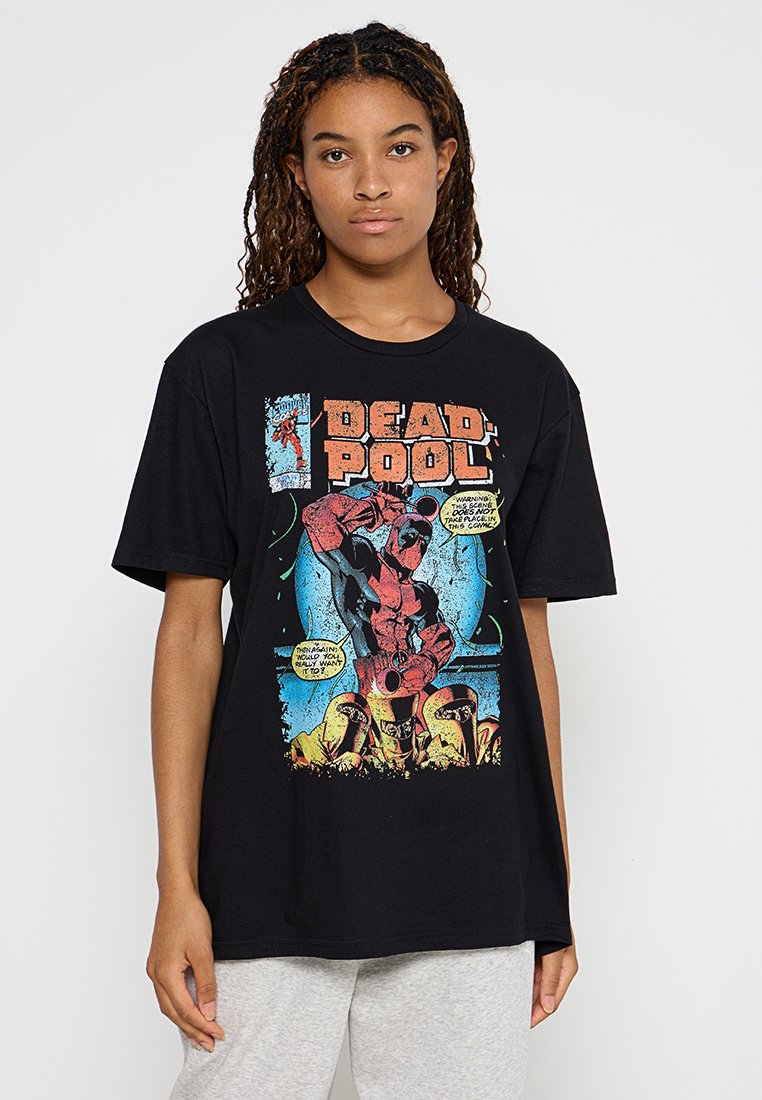 Marvel T-shirt print zwart