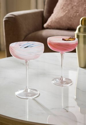 Next, SET UNISEX - Wine glass - pink