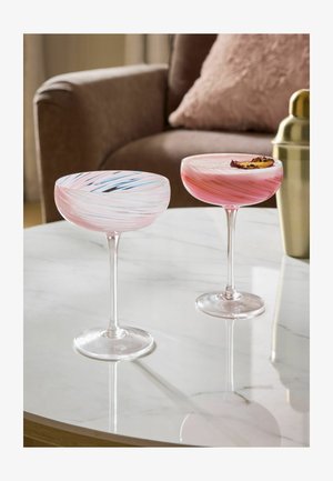 Next, SET UNISEX - Wine glass - pink