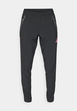 adidas Performance JUVENTUS TIRO25 COMPETITION VIS TECH TRAVEL PANT - Tracksuit bottoms - black/bliss pink