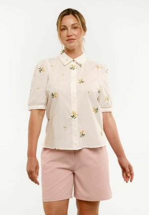 Liberté Essentiel, FLORA SS BLOUSE - Gombos blúz - offwhite