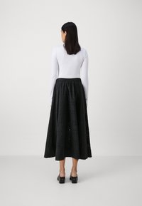 KARL LAGERFELD EMBROIDERY SKIRT - Krilo A-kroja - black