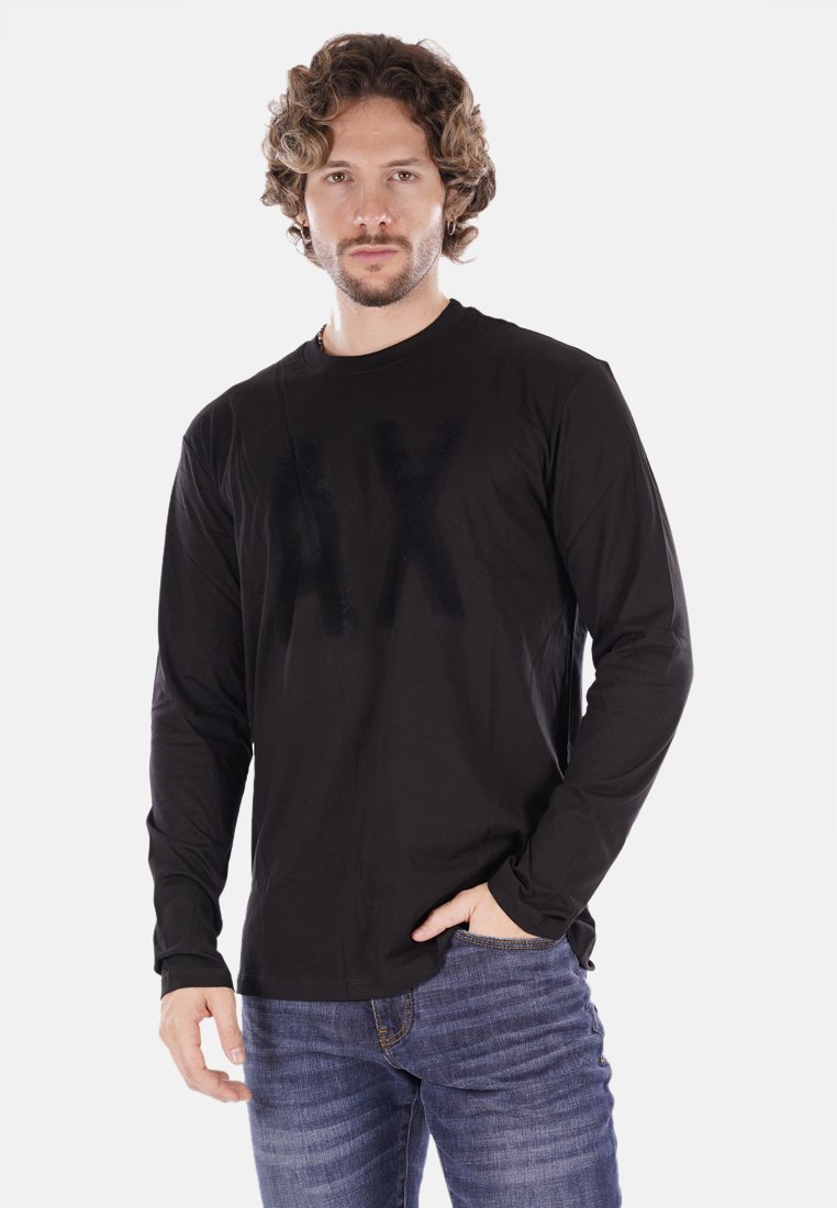 Armani Exchange Maglietta a manica lunga - nero