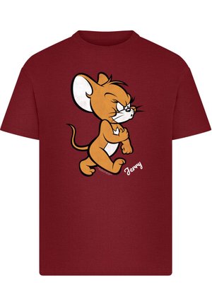 TOM AND JERRY ANGRY MOUSE - T-shirt imprimé - burgundy