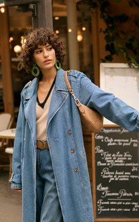 Cream Trenchcoat - illinois denim