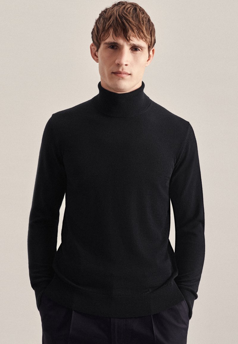 Seidensticker SEIDENSTICKER PULLOVER SCHWARZE ROSE - Pullover - black