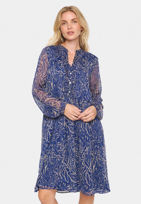 VALERIE  - Blusenkleid - midnight sail water strokes