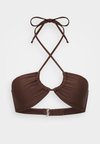 Upside-Down Triangle Bikini Top - Horní díl bikin - chicory coffee