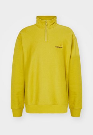 HALF ZIP AMERICAN SCRIPT - Sweatshirt - golden olive