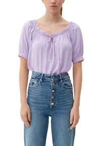 QS MIT BINDEBAND - Camicetta - lavendel