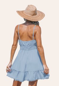 Cupshe BOW MINI - Vestido informal - light blue