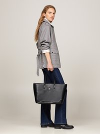 Tommy Hilfiger CHIC TOTE - Geantă de pânză - black