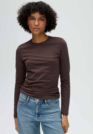 OPUS, OPUS LANGARMSHIRT SMILLA - Langarmshirt - affogato
