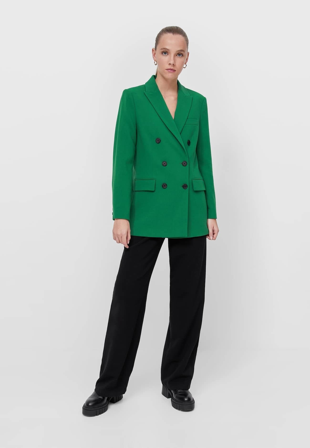 Stradivarius Blazer - green/verde - Zalando