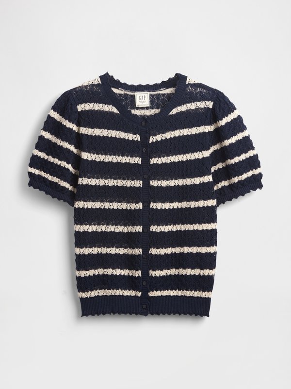 GAP X DOEN STRIPE BUTTON THROUGH - Cardigan4