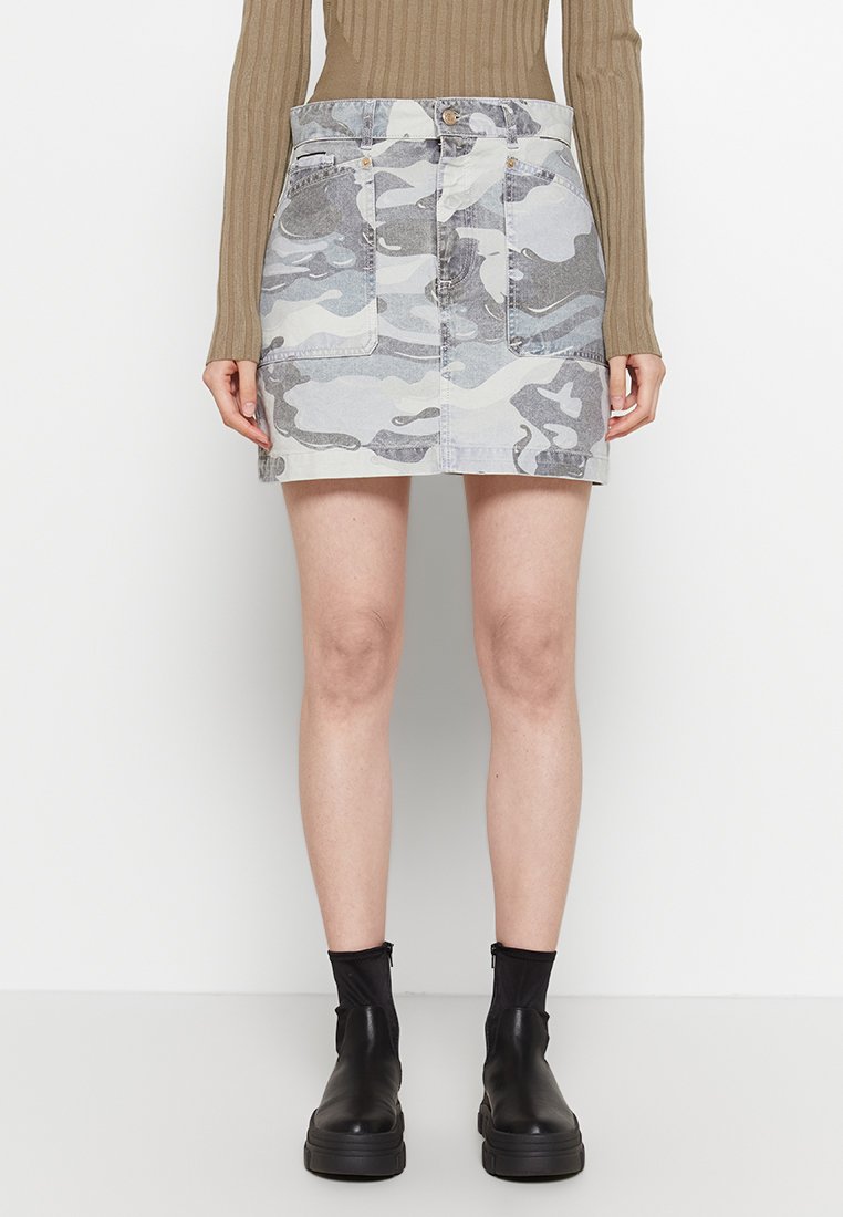 EYTYS Jeansrok grijs