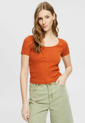 SLIM - Camiseta estampada - toffee