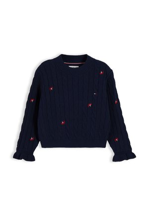 Tommy Hilfiger, FLOWER  - Πουλόβερ - dark blue
