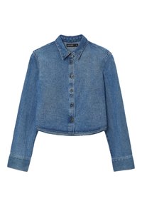 Calliope CROP  - Camicia - blu denim medio