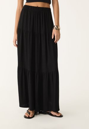 Stradivarius PEASANT - Jupe longue - black