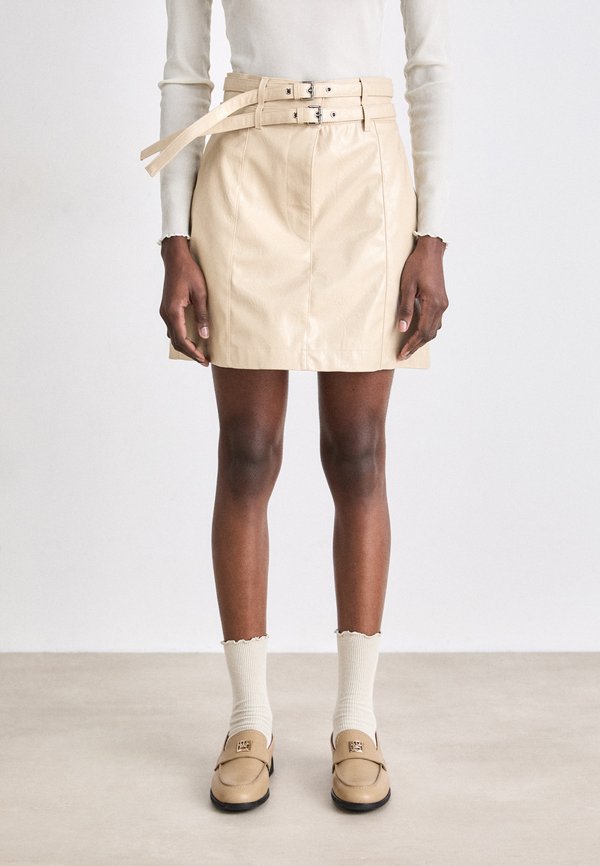 VASHY - Mini skirt - open beige