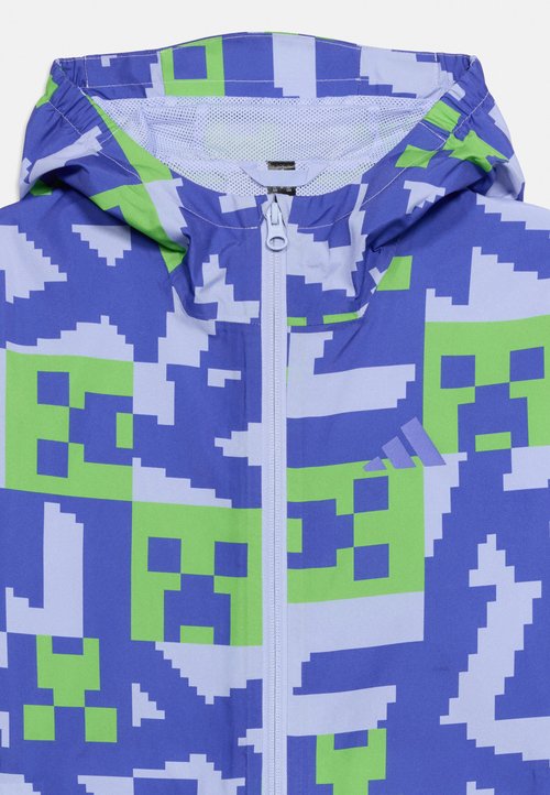 adidas MINECRAFT - Hardshell jacket - violet tone/light blue/semi lucid lime — photo 3