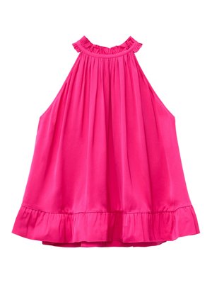 & OTHER STORIES, & OTHER STORIES FRILL-DETAIL TOP - Top - bright pink