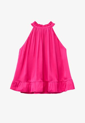 & OTHER STORIES, & OTHER STORIES FRILL-DETAIL TOP - Top - bright pink