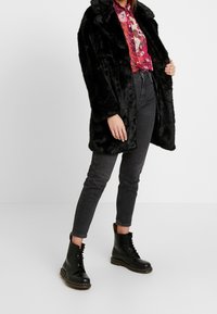 Topshop Klasický kabát - black