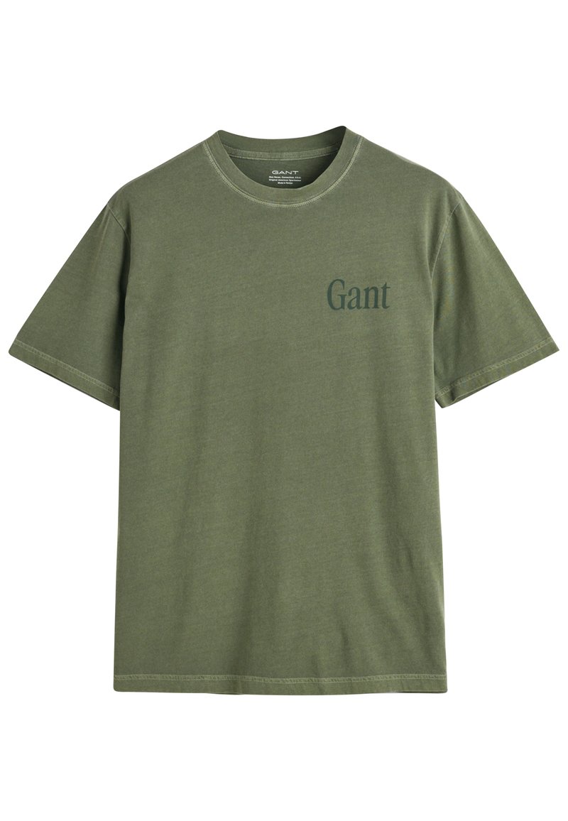 Gant T-shirt print groen