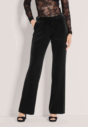 WEIT MIT ELASTISCHEM BUND - Broek - black