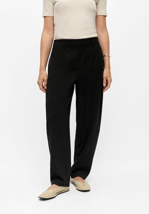 Object, OBJLISA HW ANKEL BARREL PANT NOOS - Παντελόνι - black