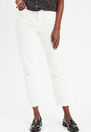 MOM MIT HOHER TAILLE - Jeans Slim Fit - ecru