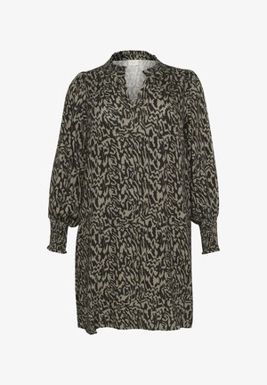 Kaffe Curve, KCMAHLENA - Kampsunkleit - black elephant graphic lines
