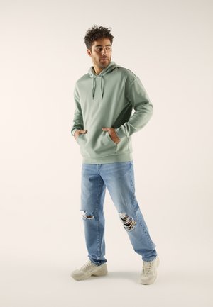 2 PACK - Kapuzenpullover - green/tan