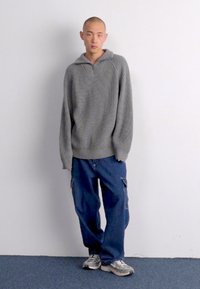 Carhartt WIP MARLON HALF ZIP - Pulover - grey heather