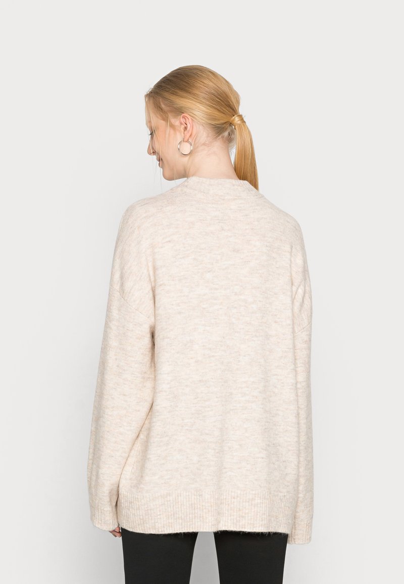 Damen Strickjacken | Monki Strickpullover white dusty light/beige - KT88852 Damen Strickjacken | Monki Strickpullover white dusty light/beige - KT88852