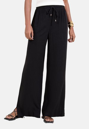 Lipsy, PETITE FIT - WIDE LEG TROUSERS  . - Nohavice - black