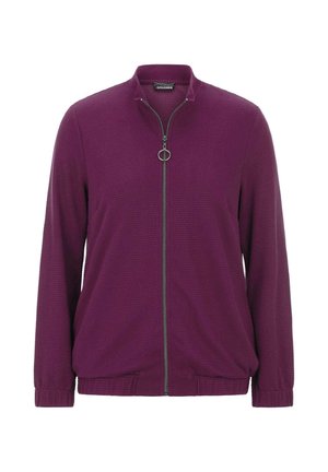 GOLDNER, JERSEYJACKE PETITE - Strickjacke - berry