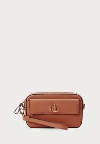 LEATHER SMALL MARCY CONVERTIBLE POUCH - Torba preko tijela - tan