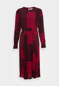 ICON PATCHWORK MIDI DRESS - Vestido de dia - red