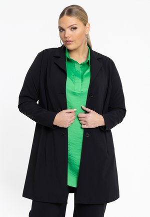 MIT DETAILS - Halflange jas - black