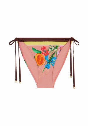 Reiss, REGULAR FIT - TINA FLORAL-PRINT SIDE-TIE BIKINI BOTTOMS . - Bikini-Hose - pink