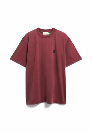 ARMEDANGELS, ICONIC Å MAARKOS - T-shirt basic - velvet red washed