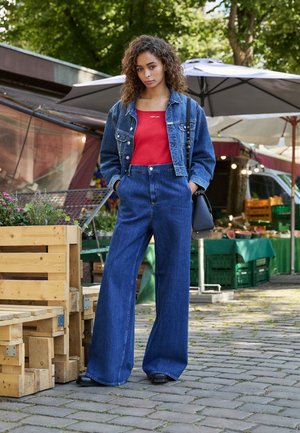 PANTS - Jeans straight leg - dark blue