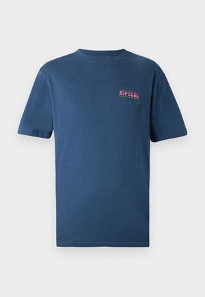 SHREDDING TEE UNISEX - Nyomott mintás póló - light navy