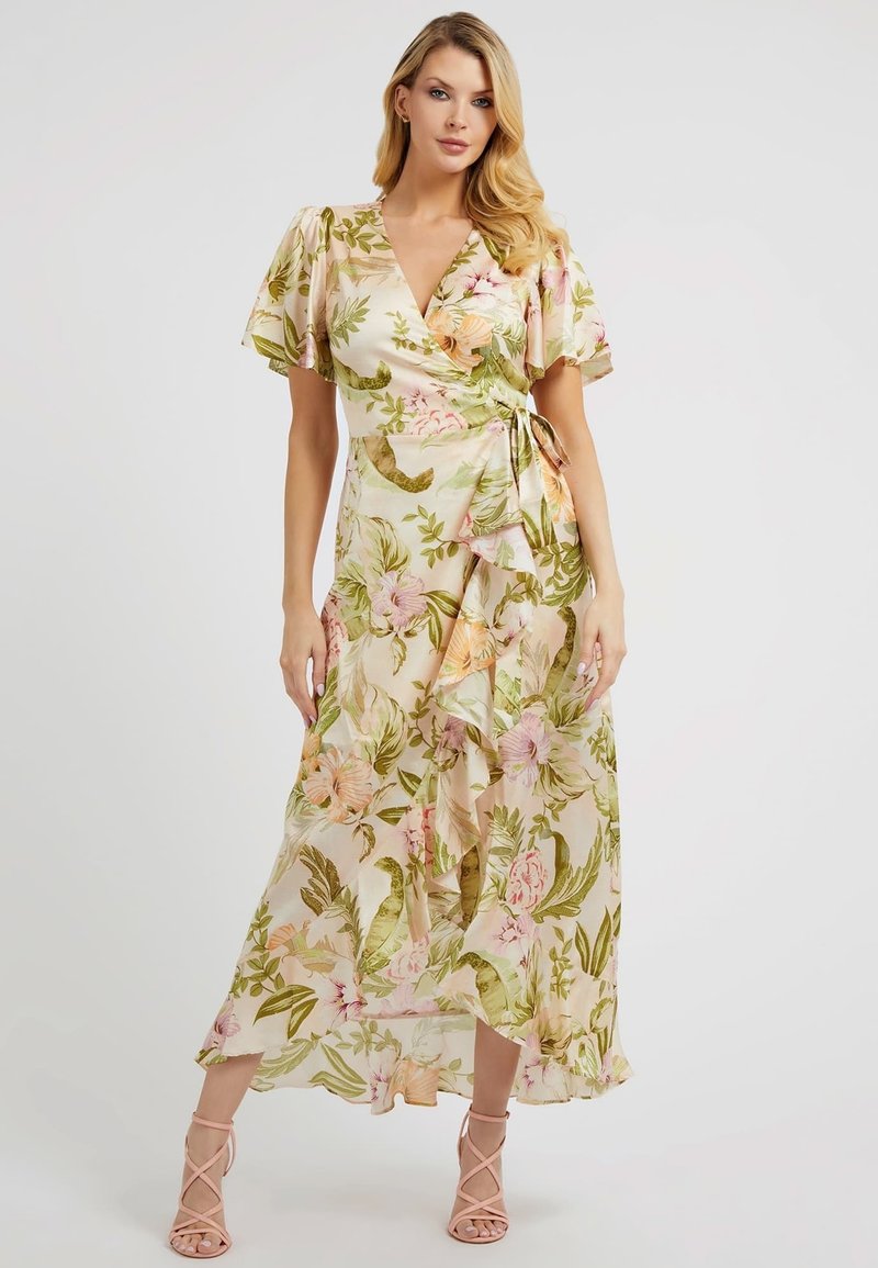Guess BLUMENPRINT Maxikleid fantaisie multicolore/mehrfarbig